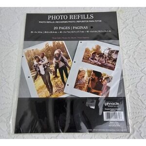 Pinnacle Photo Album Sheet Refills New 20 Pages‎